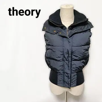 띠어리 다운 베스트 CRISPIN HAVEN 블랙 사이즈 2 니트 리브