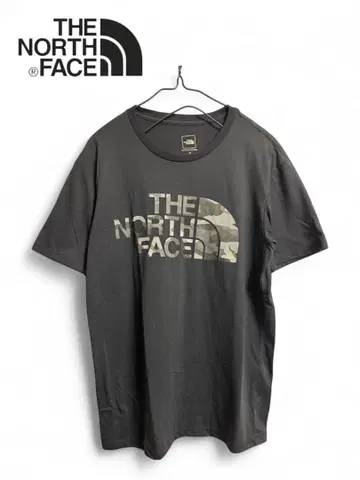 THE NORTH FACE 로고 T셔츠 다크 그레이 M