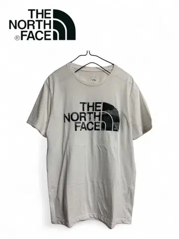 THE NORTH FACE 카모 패턴 로고 T셔츠 다크 그레이 화이트 M
