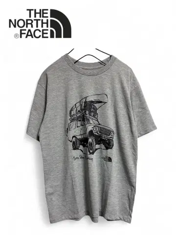 THE NORTH FACE 그레이 4 x 4 그래픽 티셔츠 M