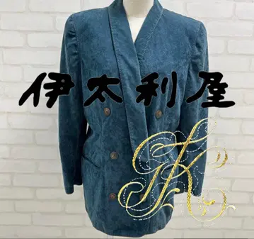 새상품급 이타리야 더블 버튼 자켓 파랑