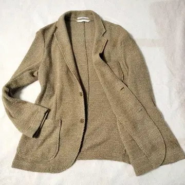 [ 새상품급 ] SHIPS 쉽스 니트 테일러드 자켓 L 사이즈 베이지