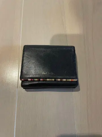 블랙 가죽 3단 폴더형 지갑 PaulSmith 폴스미스