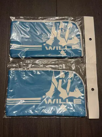 WILLE 로고 파우치 2개 세트 에반게리온 굿즈 빌레