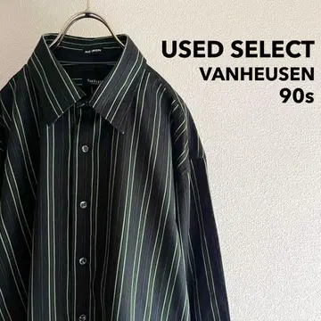 구제 의류 1990s 'VANHEUSEN' 스트라이프 L/S 셔츠