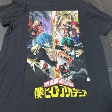 My Hero Academia T셔츠 L 사이즈 블랙