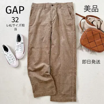 새상품급 GAP 코듀로이 팬츠 베이지 와이드 팬츠 XL 상당 32