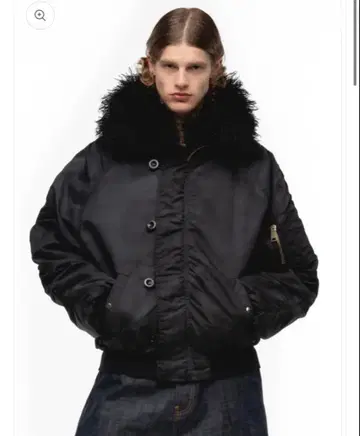 NO/FAITH STUDIOS ASTRO FUR BOMBER JACKET