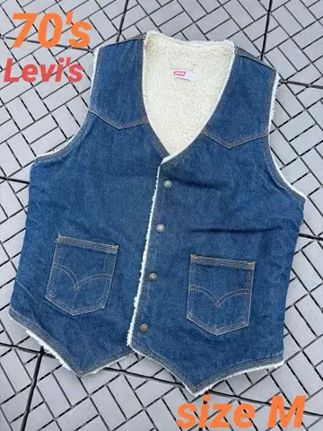 70s 레어 리바이스 데님 보아 베스트