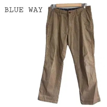블루 웨이 BLUE WAY 치노 팬츠 일본제 성숙 캐주얼 스테디셀러 코튼