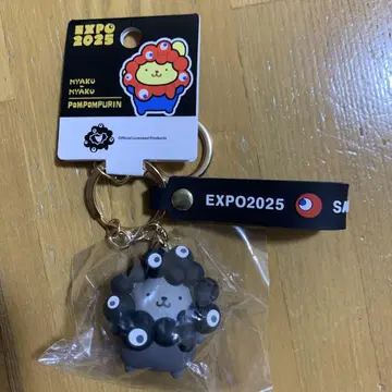 만박 산리오 블랙 미야쿠미야쿠  키링 입체 마스코트 폼폼푸린