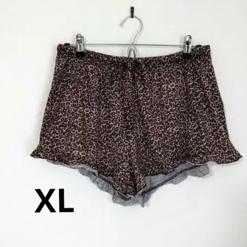 숏팬츠 [ XL ] 레오파드 무늬 애니멀 무늬 룸웨어 스트레치