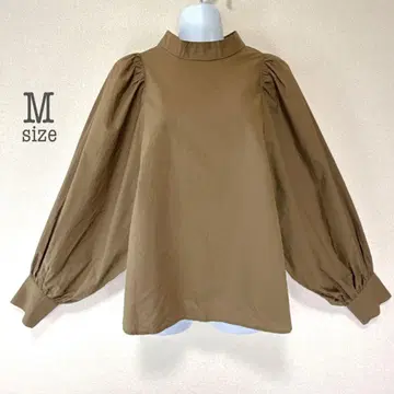 a2674 볼륨 슬리브 긴팔 블라우스 M 가을/겨울 면 오피스