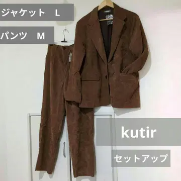 [ 미사용 ] 셋업! kutir 브라운 코듀로이 자켓