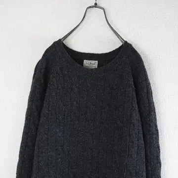 G9926 L.L.Bean 엘엘빈 케이블 니트 스웨터 그레이