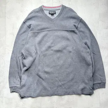 [ Eddie Bauer ] 00s 코튼 리브 V넥 풀오버 L 사이즈