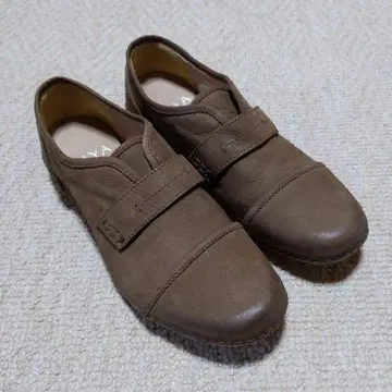 SAYA 브라운 가죽 슬립온 사이즈 37