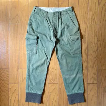 URBAN RESEARCH Red Seam 카고 팬츠 밑단 리브