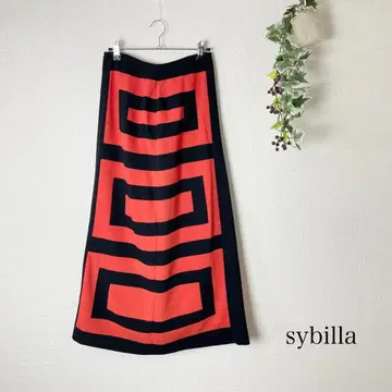 /sybilla 디자인 스커트 롱 시빌라