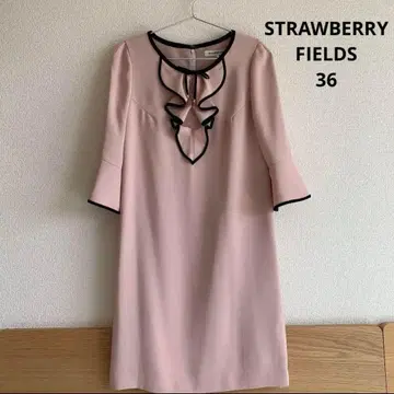 [ STRAWBERRY FIELDS ] 파이핑 프릴 원피스