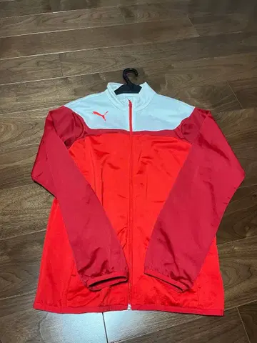 PUMA 트랙 자켓 레드/화이트