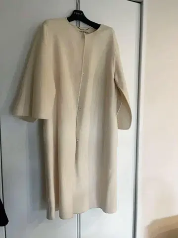 CELFORD 아이보리 노카라 코트 ONE SIZE