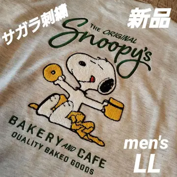 새상품 SNOOPY 스누피 맨투맨 LL 사가 자수