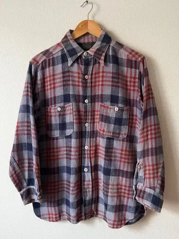 winter king 40s 50s 플란넬 셔츠 바닥