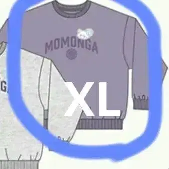 모몽가 퍼플 맨투맨 택 포함 새상품