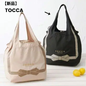 [새상품] 택 포함 TOCCA 리본 에코백 블랙