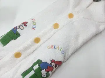 젤라또피케 x 슈퍼 마리오 콜라보 룸웨어 화이트