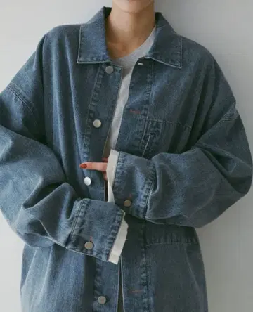 안느크 미사용 데님 워크 재킷 38