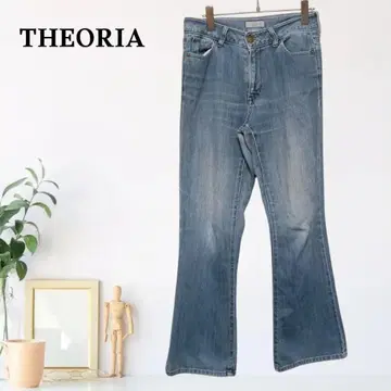 zB874 [ L ] THEORIA 셀비지 플레어 린스 부츠컷 데님