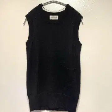 츠모리치사토 알파카 100% 니트 베스트 사이즈 2