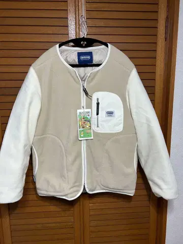 OUTDOOR PRODUCTS 플리스 자켓 베이지/화이트