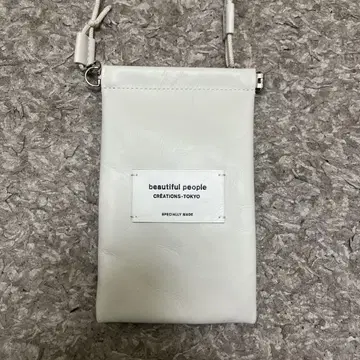 beautiful people 숄더백 화이트