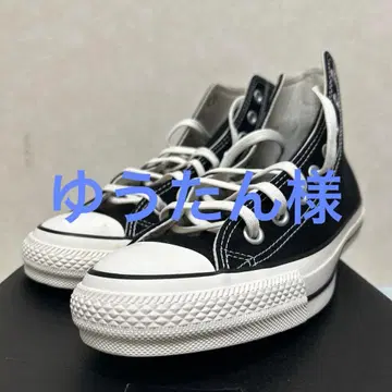 블랙 하이컷 스니커즈
