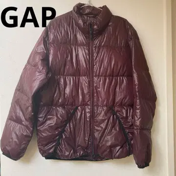 GAP 다운 자켓 남성용 XL 크림슨