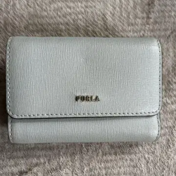FURLA 가죽 3단 폴더형 지갑 그레이