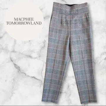 [컨디션 최상] MACPHEE 맥피 하이웨스트 슬림 트위드 팬츠 XS