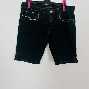 VINTAGE HARLEM 비쥬 데님 숏팬츠 사이즈 15