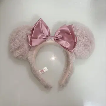 디즈니 머리띠 핑크 겨울 복슬복슬