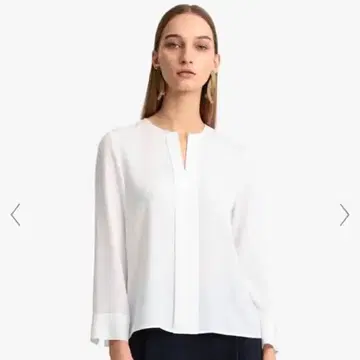 Theory Luxe 블라우스 화이트 세탁 가능 38