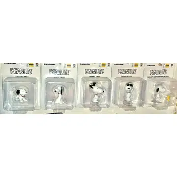 MEDICOM TOY 웰컴 스누피 피규어 5개 컴플리트 세트