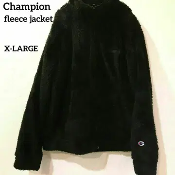 새상품급 Champion 챔피온 블랙 플리스 자켓