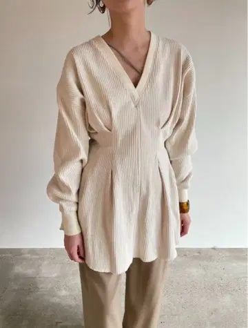 CLANE SHAPE LINE HEAVY RIB TOPS