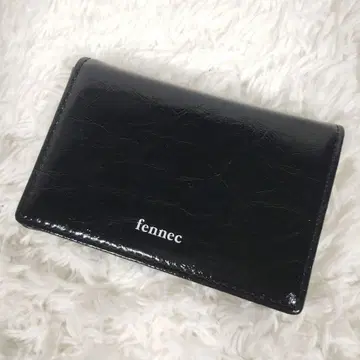 미사용품 페넥 CRINKLE 카드 케이스 코인 케이스 블랙 컴팩트