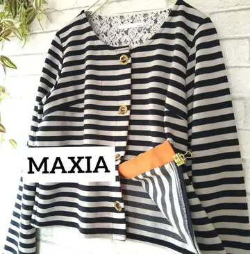 [ MAXIA ] 보더 긴팔 상의 가디건 사이즈 02/M 겉옷