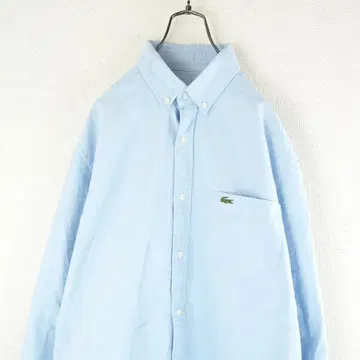 G9712*라코스테 원 포인트 긴팔 셔츠 스카이블루