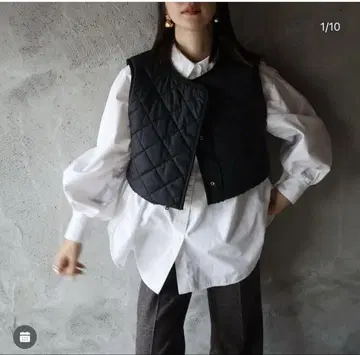 epa 블랙 퀼팅 숏 베스트